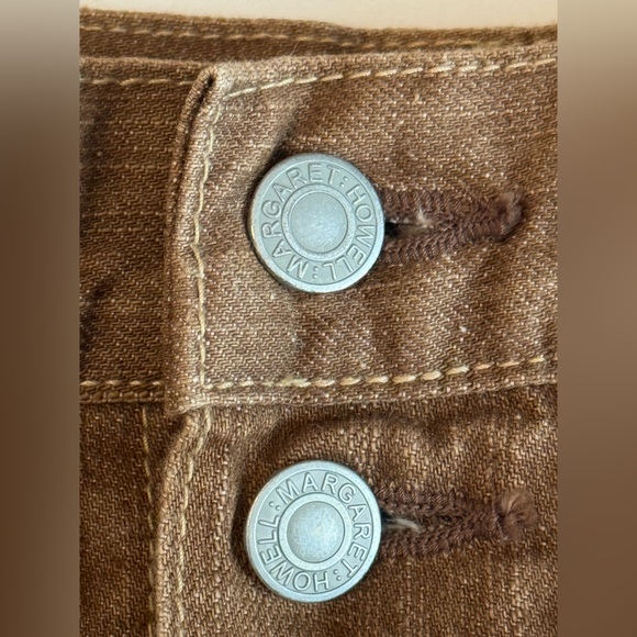 Elegant Brown A-Line Denim Skirt - Picture 11 of 12